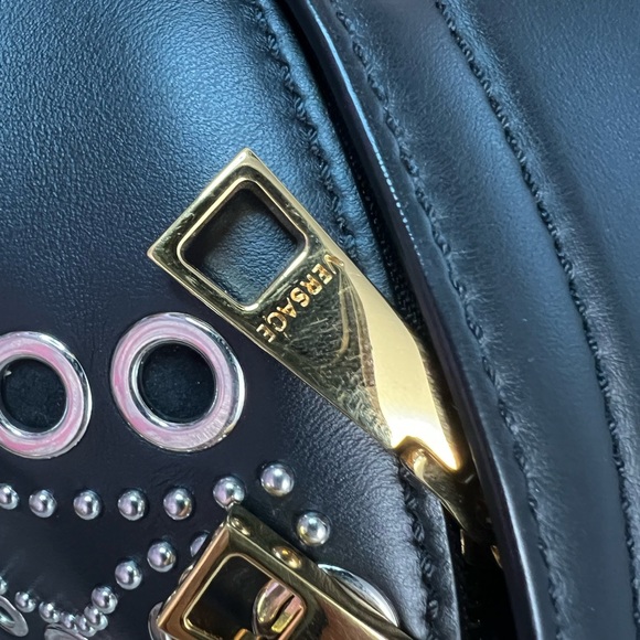 Versace Medusa Black Leather Backpack - Picture 11 of 14